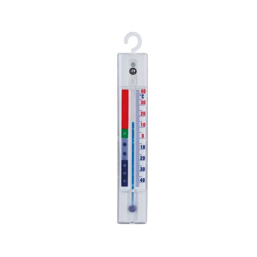 Virtuves svarstykles Hendi Termometrs, piekare, ledusskapim/saldētavām, plastmasa, 15 x 2,3 cm, no -40°C līdz +40°C, gab.