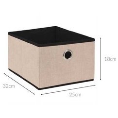 Storage Solutions Neaustinē tekstilēs talpykla, 32 x 25 x 18 cm