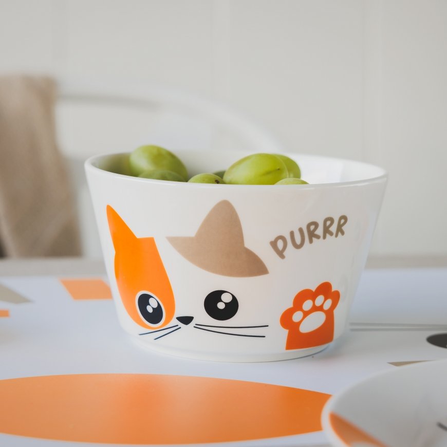 Kitty Salad Bowl 14 cm Orange AMBITION – 2