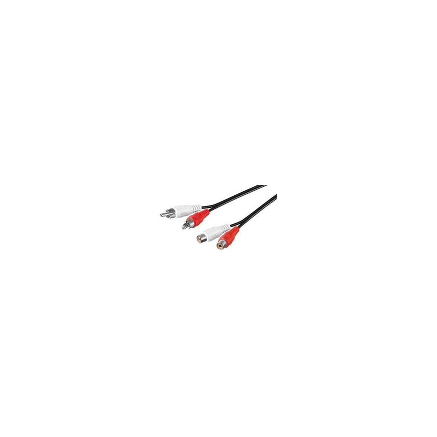 PremiumCord RCA (Cinch) Cable x2 - RCA (Cinch) x2 10m Black (kjackcmf2-10)