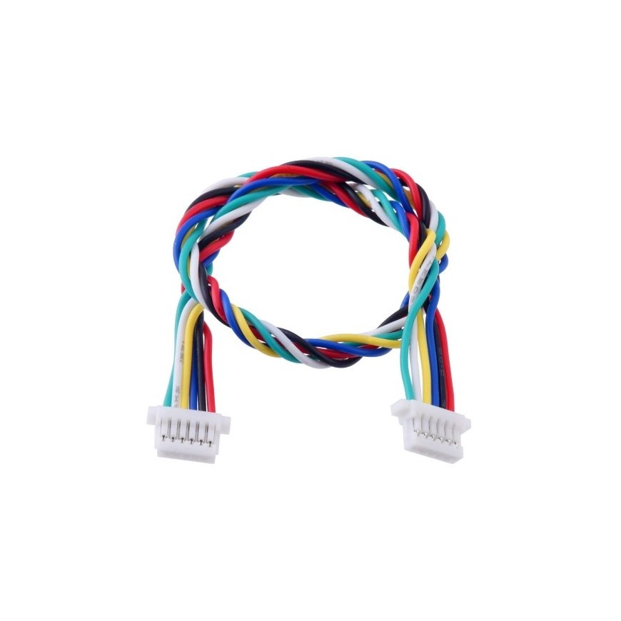 6 kontaktu ligzda-ligzda JST SH stila vads 16cm, Pololu 4766 – 2