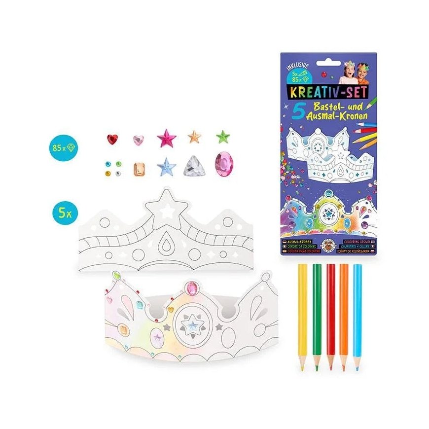 Trendhaus Creative Set – Paper Crowns (5 pcs)