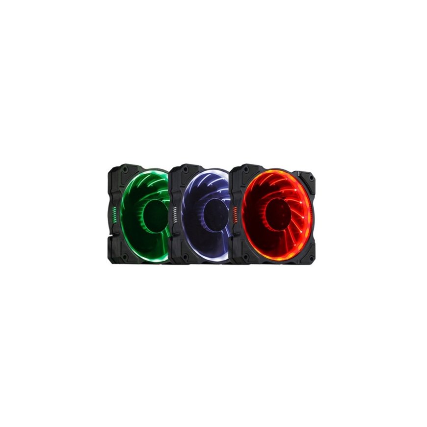 EUROCASE RGB ventiliatorius 120mm (Ring Led)