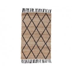 Vaip Kilimas MOSSE HEXAGON musta 60x200 Hakano