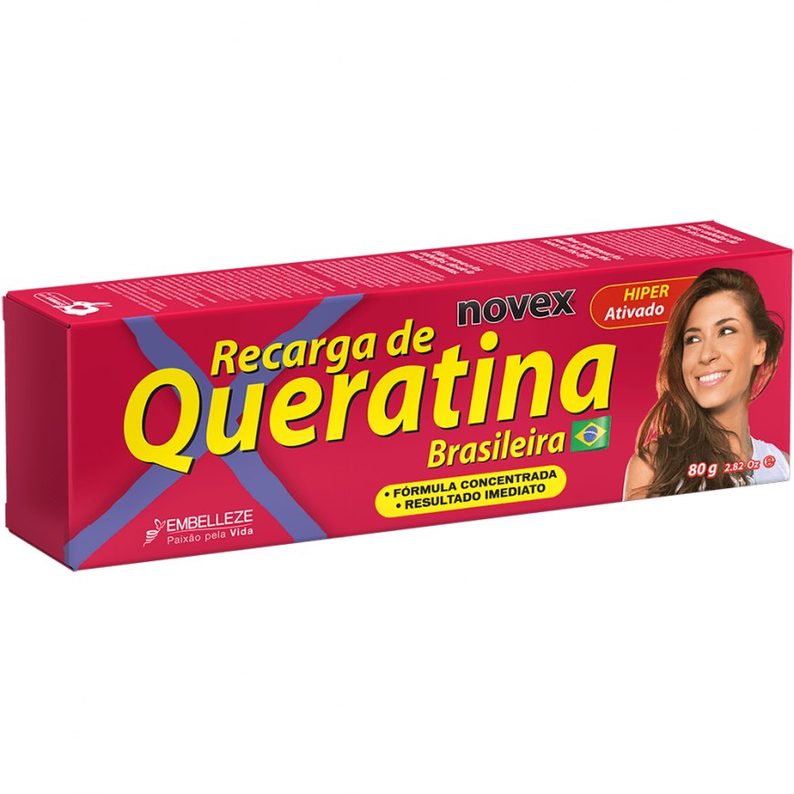 NOVEX Brasilialainen Keraatin, kerma Recarga de Queratina, 80g – 2