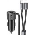 USAMS YT Series CC287 66W Car Charger 1xUSB-A 1xUSB-C + 2in1 USB-C/Lightning Black Cable USAMS YT Series CC287 66W Car Charger 1xUSB-A 1xUSB-C + 2in1 USB-C/Lightning Black Cable