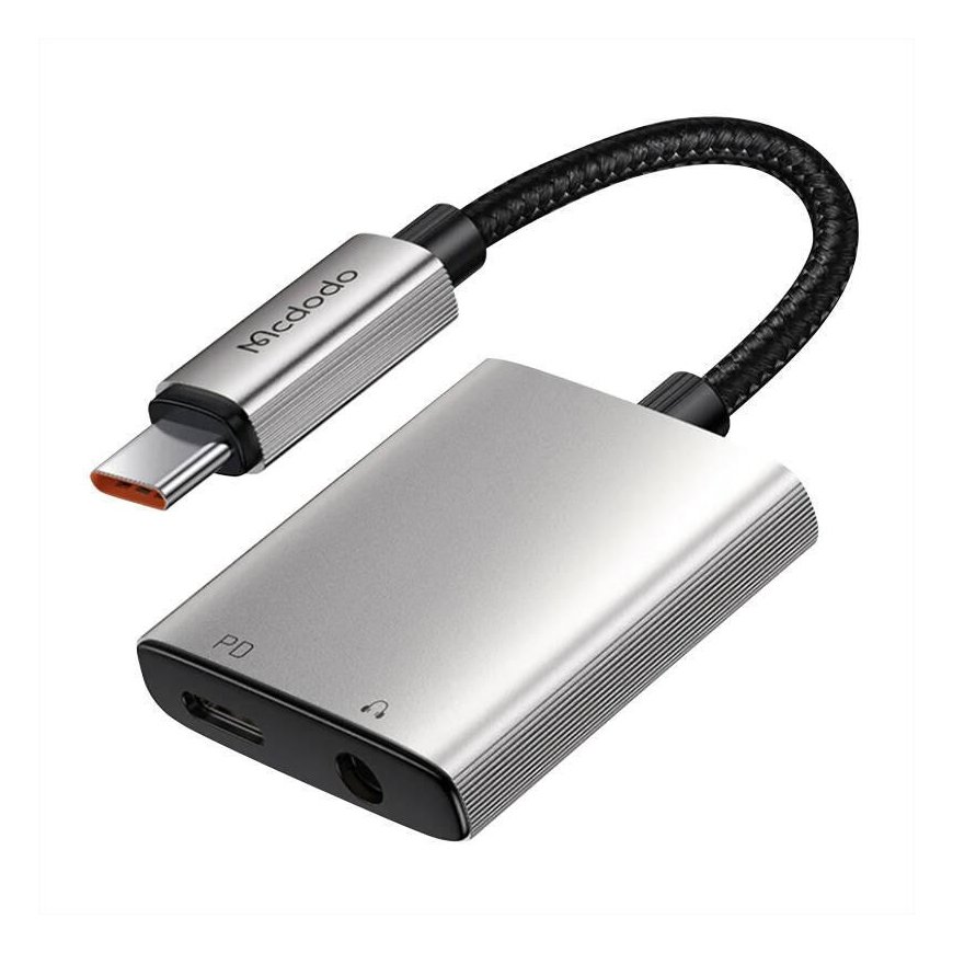 USAMS YT -sarjan CC287 66W autonlataaja 1xUSB-A 1xUSB-C + 2in1 USB-C/Lightning musta kaapeli – 2