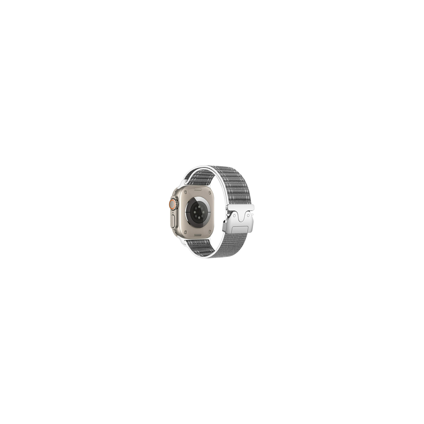 Beline Woven Nylon Diagonal Style lange käevõru Apple Watch'ile 38/40/41mm musta värvi.
