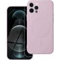 Oem SILICONE MAG COVER dėklas, suderinamas su MagSafe, skirtas IPHONE 12 Pro (rožinis)