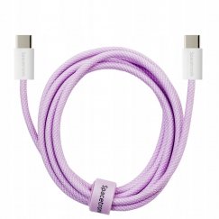 Кабель USB-C PD100/240W Spacetronik 3м фиолетовый
