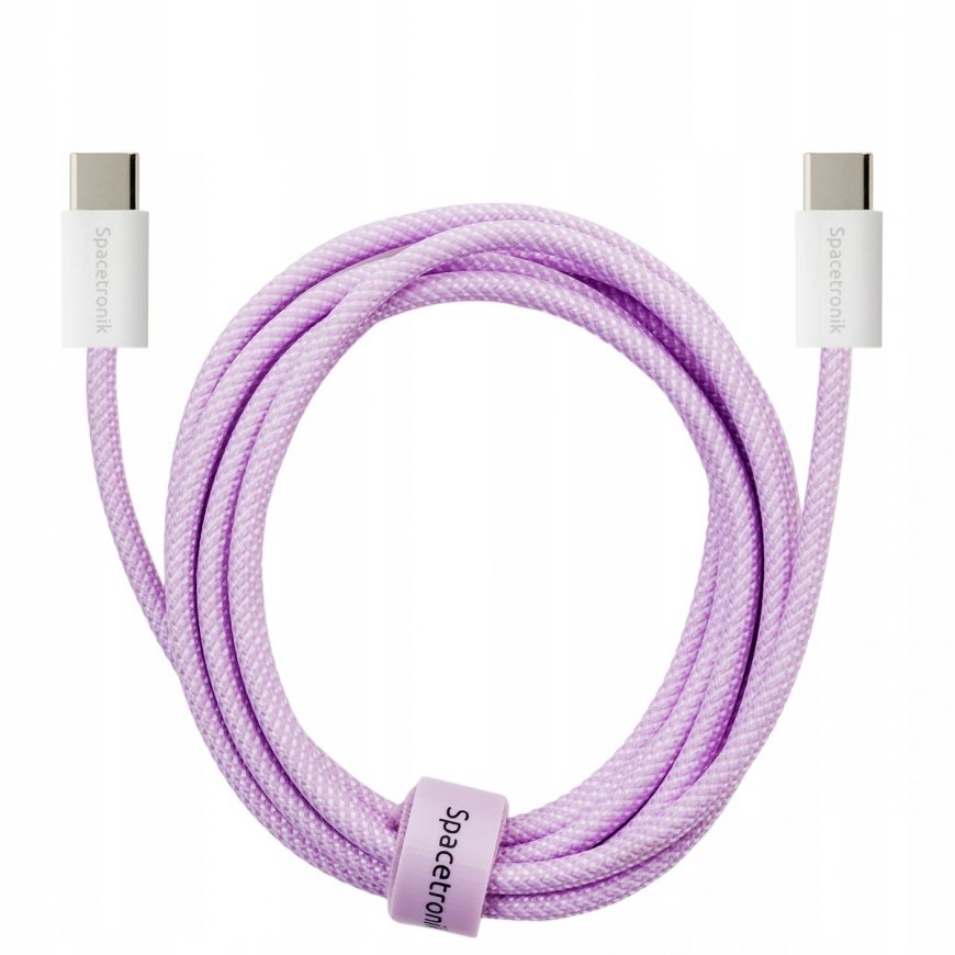 USB-C PD100/240W Kaapeli Spacetronik 3m violetti