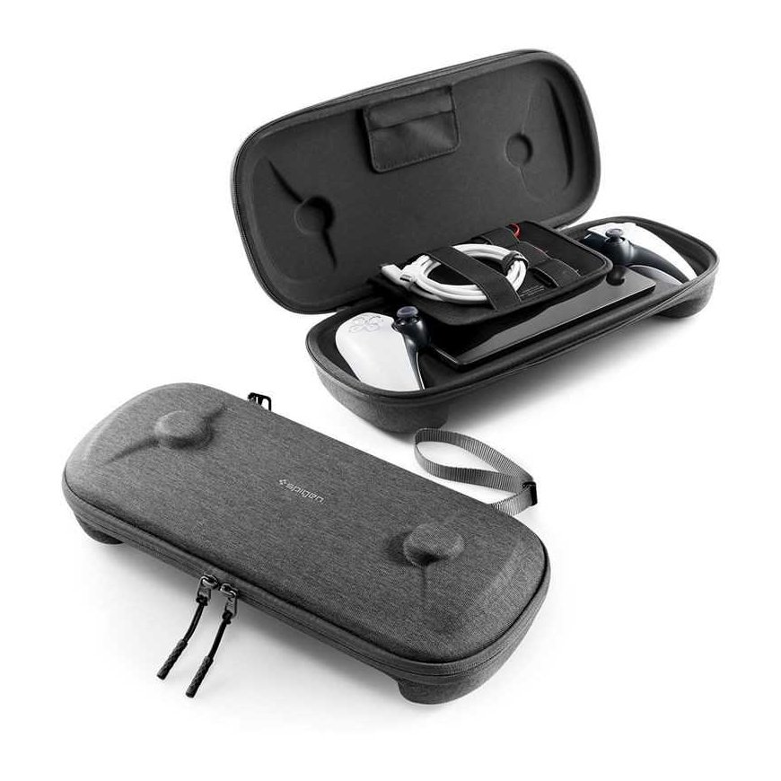 Spigen Klasden Pouch Case, charcoal gray - Sony PlayStation Portal