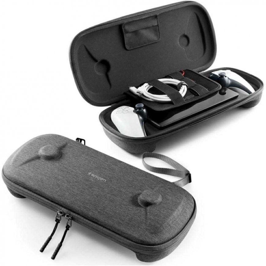 Чехол Spigen Klasden Pouch, угольный серый - Sony PlayStation Portal – 2