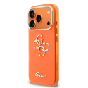Guess IML 4G Script Metal Logo Case for iPhone 17 Pro Orange Guess IML 4G Script Metal Logo Case for iPhone 17 Pro Orange