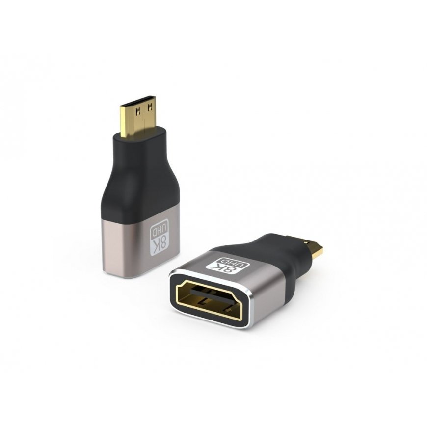 PREMIUMCORD Adapteri 8K HDMI Tyyppi A - mini HDMI Tyyppi C, metallinen, kullattu