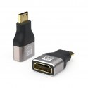PREMIUMCORD Adapteri 8K HDMI Tyyppi A - mini HDMI Tyyppi C, metallinen, kullattu PREMIUMCORD Adapteri 8K HDMI Tyyppi A - mini HDMI Tyyppi C, metallinen, kullattu