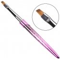 Semilac Clavier One Stroke Angular Brush for Decorations and Gel, Size 4, 6 Semilac Clavier One Stroke Angular Brush for Decorations and Gel, Size 4, 6