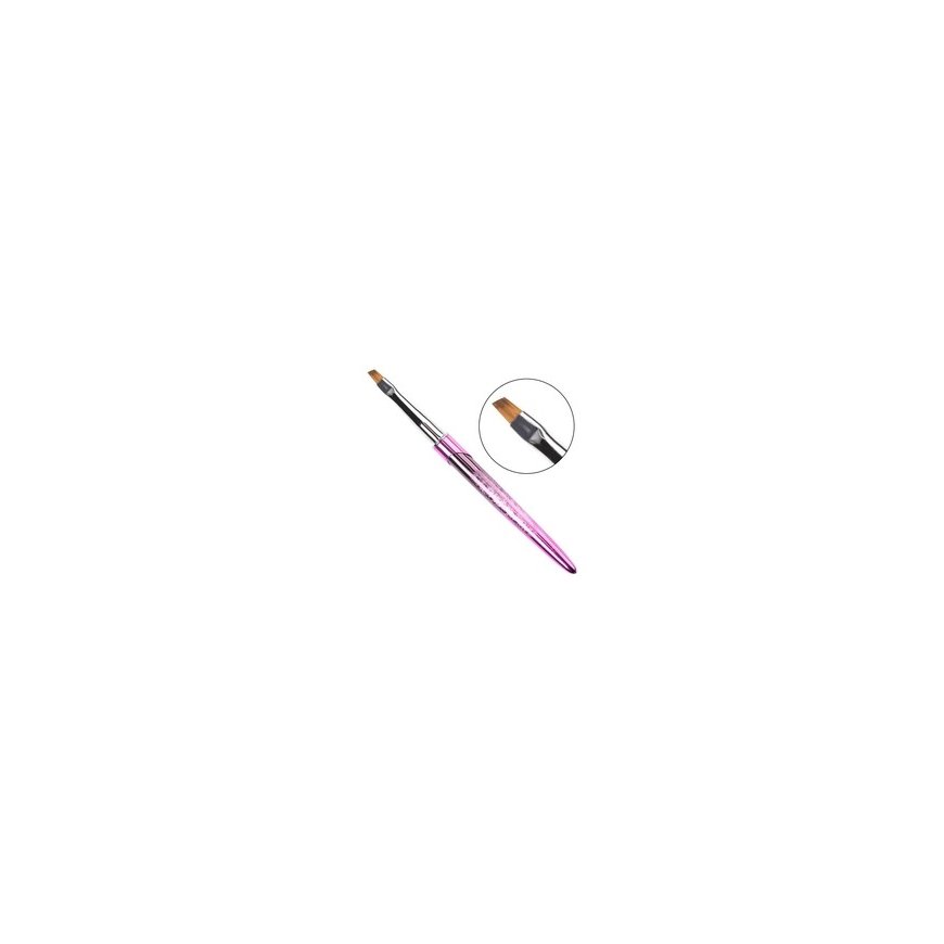 Semilac Clavier One Stroke Angular Brush for Decorations and Gel, Size 4, 6 – 2