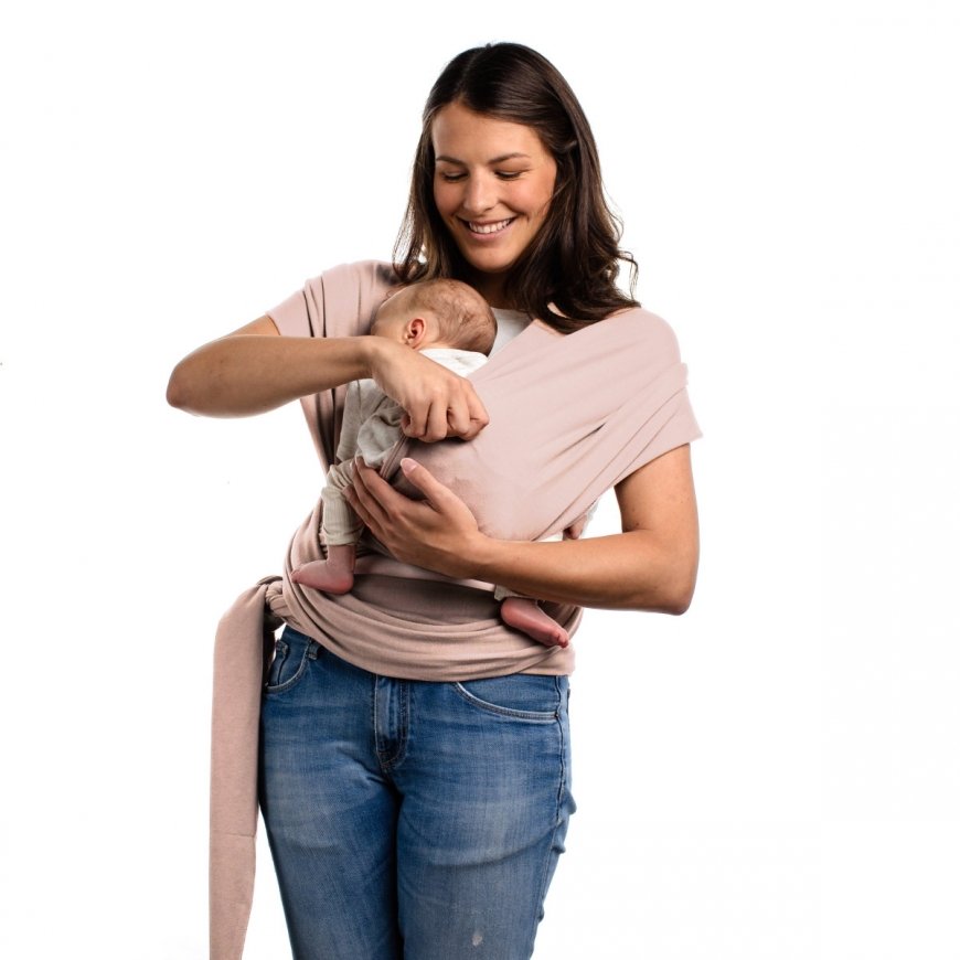Boba Nosida Kantoliina BOBA Wrap - vaaleanpunainen