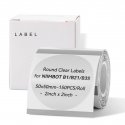 Niimbot seeria B sildid 50x50 mm 150 tk. läbipaistvad Niimbot seeria B sildid 50x50 mm 150 tk. läbipaistvad