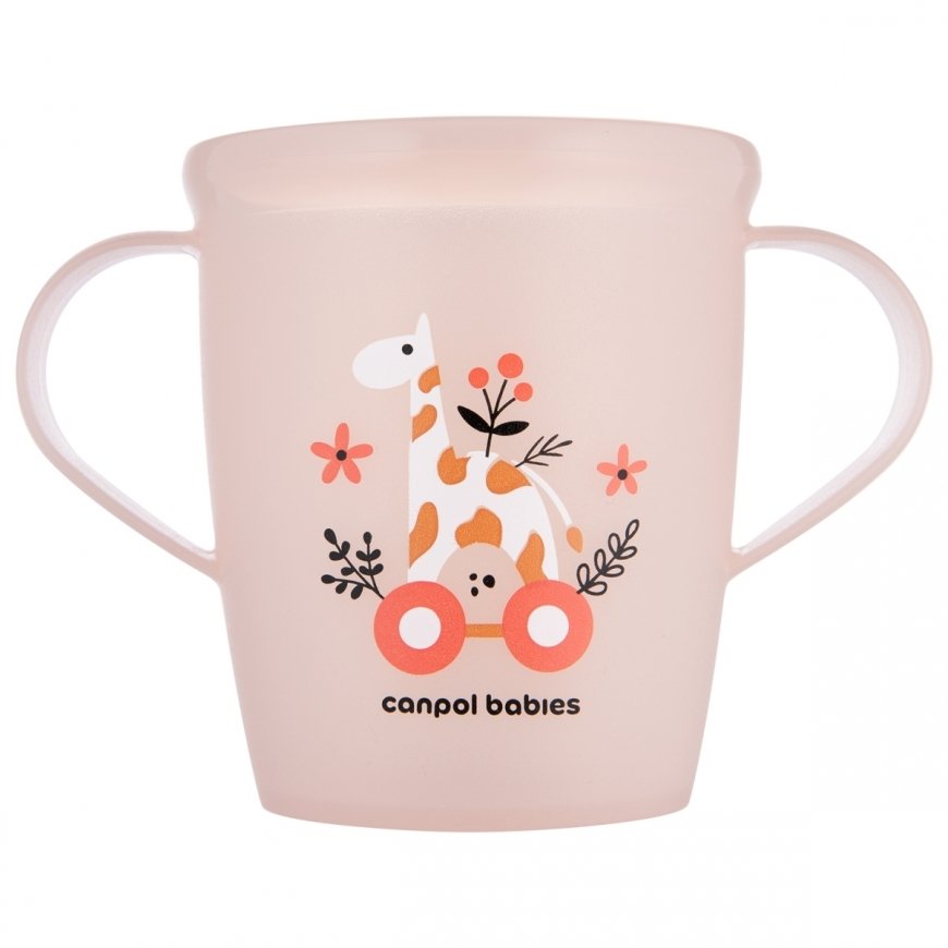 CANPOL BABIES muki käsinkahvoilla vauvoille, TOYS, koralli, 250 ml, 2/101_pin
