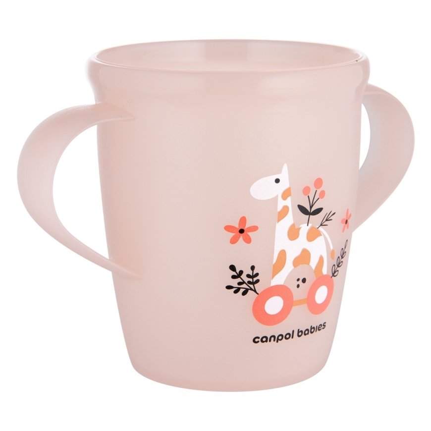 CANPOL BABIES muki käsinkahvoilla vauvoille, TOYS, koralli, 250 ml, 2/101_pin – 2