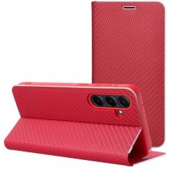 Oem LUNA Book Carbon vāks, paredzēts XIAOMI Redmi 15C (173,16 x 81,07 x 8,2), sarkans