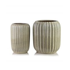 Mondex Since 1986 NEVA BEIGE Set of 2 ceramic covers 40x40x44/28x28x40.5cm BIG