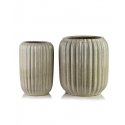 Mondex Since 1986 NEVA BEIGE - 2 keraamista suojuspakkausta, mitat 40x40x44/28x28x40,5 cm BIG