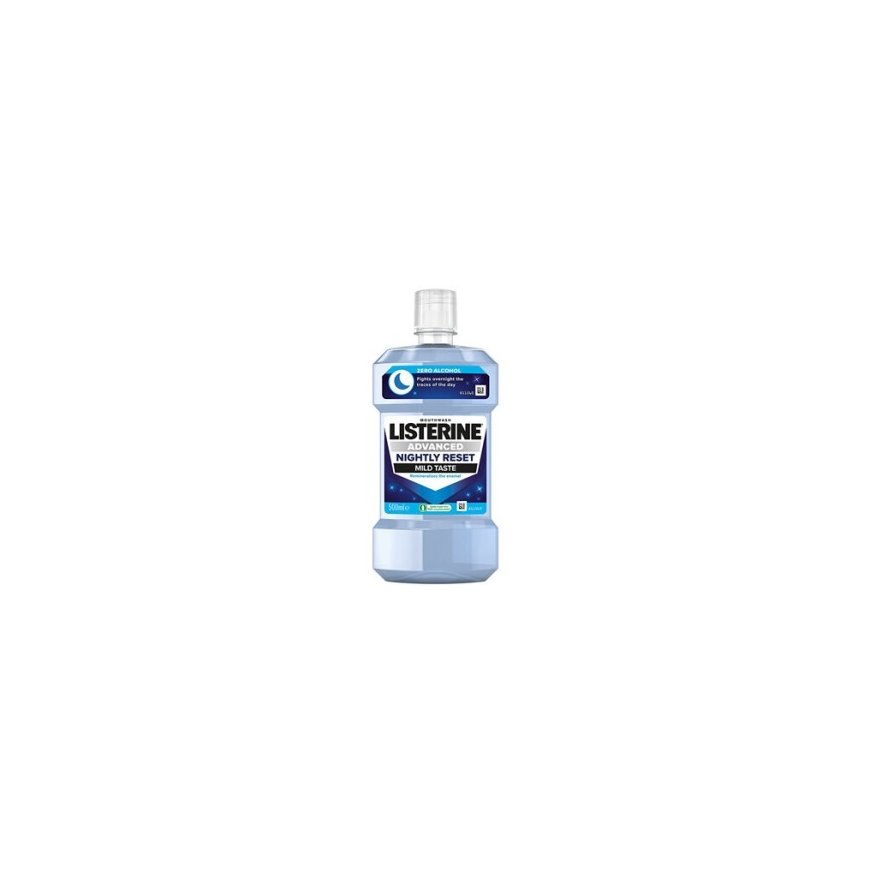 Listerine Advanced Nightly Reset Mild Taste Burnos Skalavimo Skystis 500ml Unisex