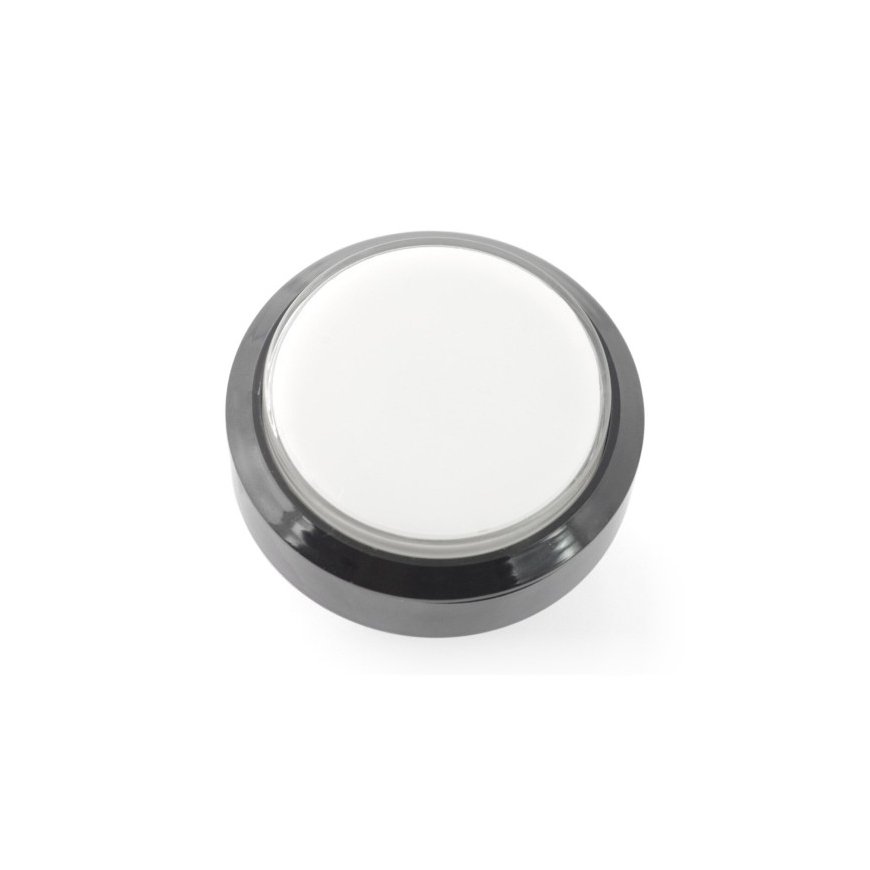 OEM Button 6cm - white - flat