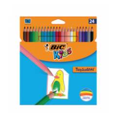 BIC Colored Pencils Kids Smooth 12 Colors Set