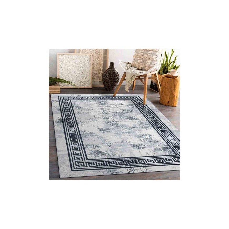 Stils Kilimēlis ARLEN MARBLE krāsa balta glamour stilā 160x220 Hakano – 2