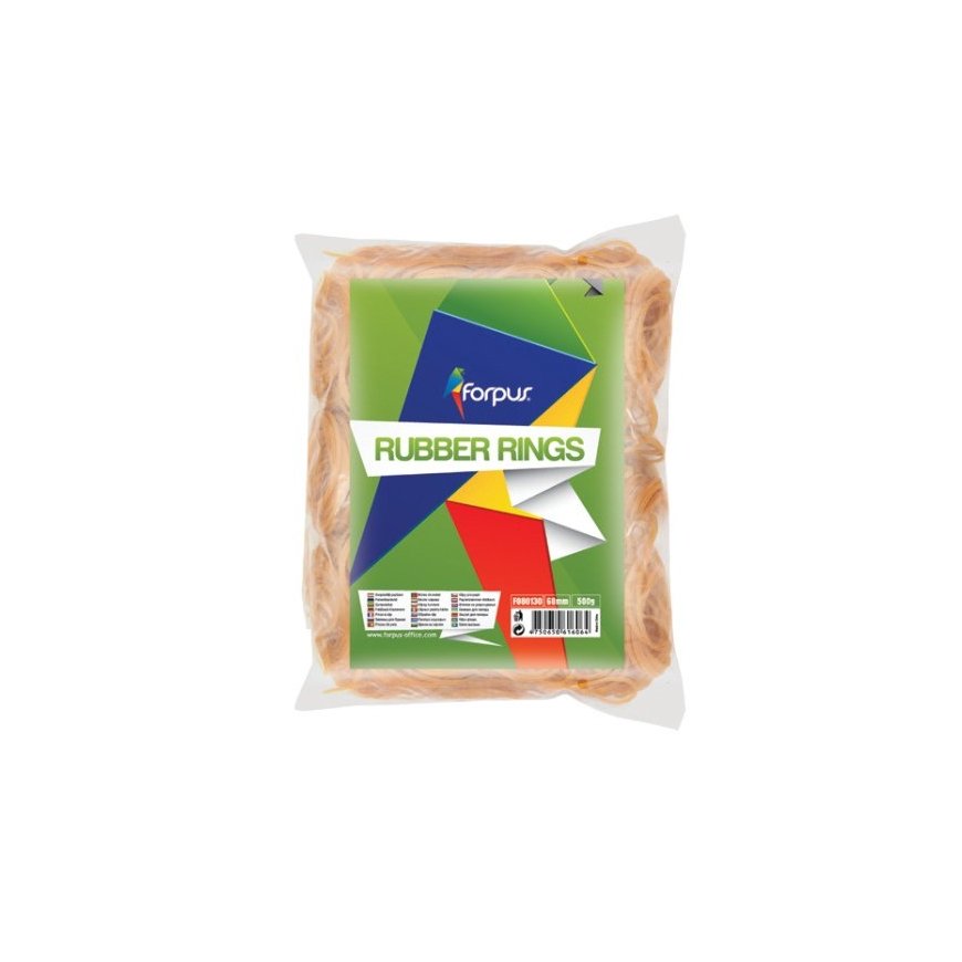 Gumelės Forpus Ø 60 mm, luonnollinen väri, 500 g, 60 % kumia – 2
