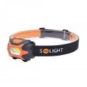Solight WH25 taskulamppu musta, Oranssi Taskulamppu otsanauhalla COB LED Solight WH25 taskulamppu musta, Oranssi Taskulamppu otsanauhalla COB LED