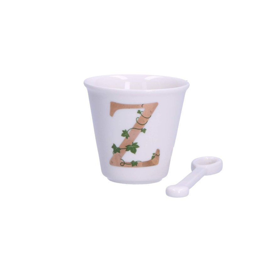 LA PORCELLANA BIANCA UNICO Krūze ar karoti 75 ml, Z raksts