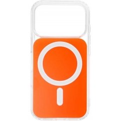Kantavaba sülearvuti OEM ümbris FRAME CLEAR HYBRID MAG KAAN, ühilduv MagSafe'iga, mõeldud IPHONE 17 Air, hermes oranži värviga.