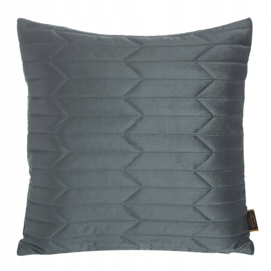 Eurofirany SOFIA/1 Pillowcase made of soft and matte velvet, quilted with a geometric pattern through hot pressing, 45X45 cm, co – 2