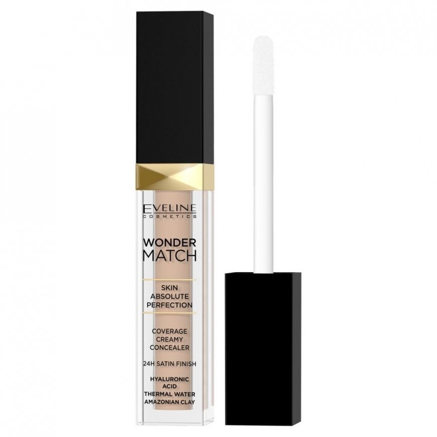 Eveline Cosmetics Wonder Match Peittävä Kermamaskara 15 Luonnollinen, 7 ml