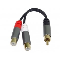 PremiumCord PremiumCord sadalītājs HQ CINCH tēviņš - 2x CINCH sievišķais 15cm