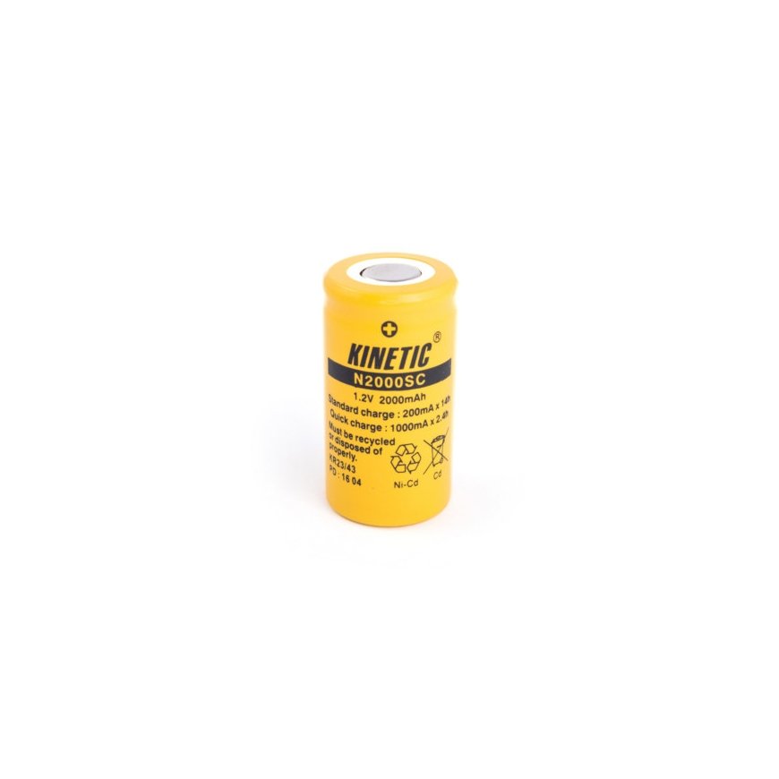 Akumuliatorius Kinetic SC Ni-Cd 1.2V 2000mAh