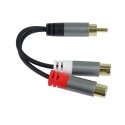 PremiumCord PremiumCord sadalītājs HQ CINCH tēviņš - 2x CINCH sievišķais 15cm PremiumCord PremiumCord sadalītājs HQ CINCH tēviņš - 2x CINCH sievišķais 15cm