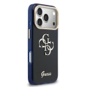 Guess IML 4G Script Metal Logo Case for iPhone 17 Pro Max Blue