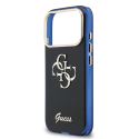 Guess IML 4G Script Metal Logo Case for iPhone 17 Pro Max Blue