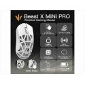 WL Mouse WL Pelė WLMOUSE Beast X Mini Pro Solid Sides Pelē žaidīšanai, Omron optiskie slēdži - balts