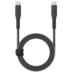 Spigen Essential USB C to USB C 100W Fabric Cable, black EB10015CC