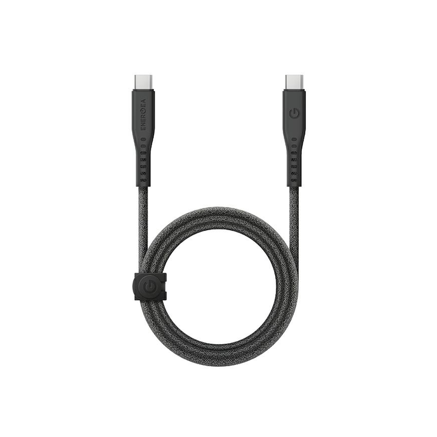 Spigen Essential USB C į USB C 100W audinio laidas, juodas EB10015CC