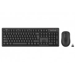 A4tech FG1200 FStyler, bezvadu biroja klaviatūras un pele, 2,4G, melna