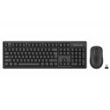 A4tech FG1200 FStyler, bezvadu biroja klaviatūras un pele, 2,4G, melna A4tech FG1200 FStyler, bezvadu biroja klaviatūras un pele, 2,4G, melna