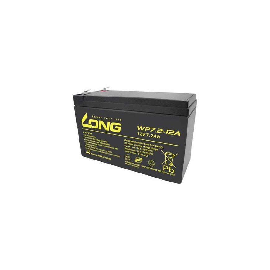Akumulaator AGM LONG 12V 7,2Ah VdS